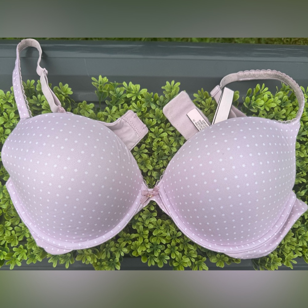 Victoria's Secret Lavender Polka Dot Bra